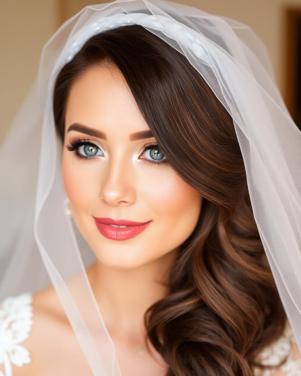 Instagram post — bridal look